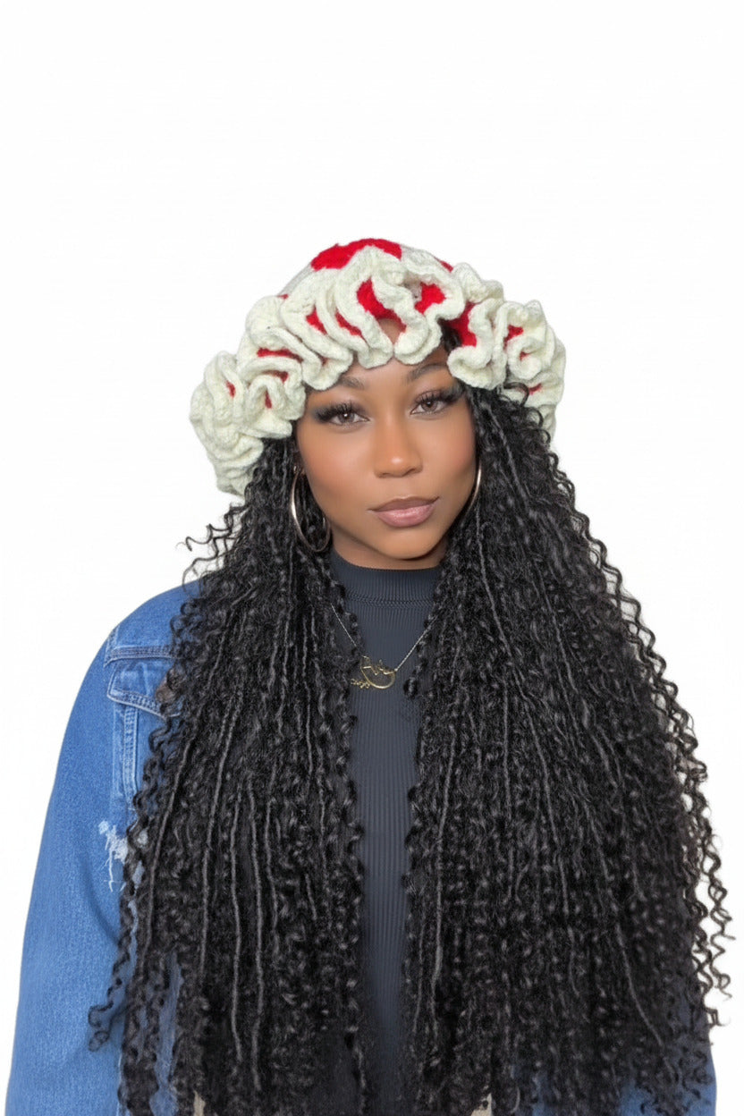 Kiss and heart avg flare hat