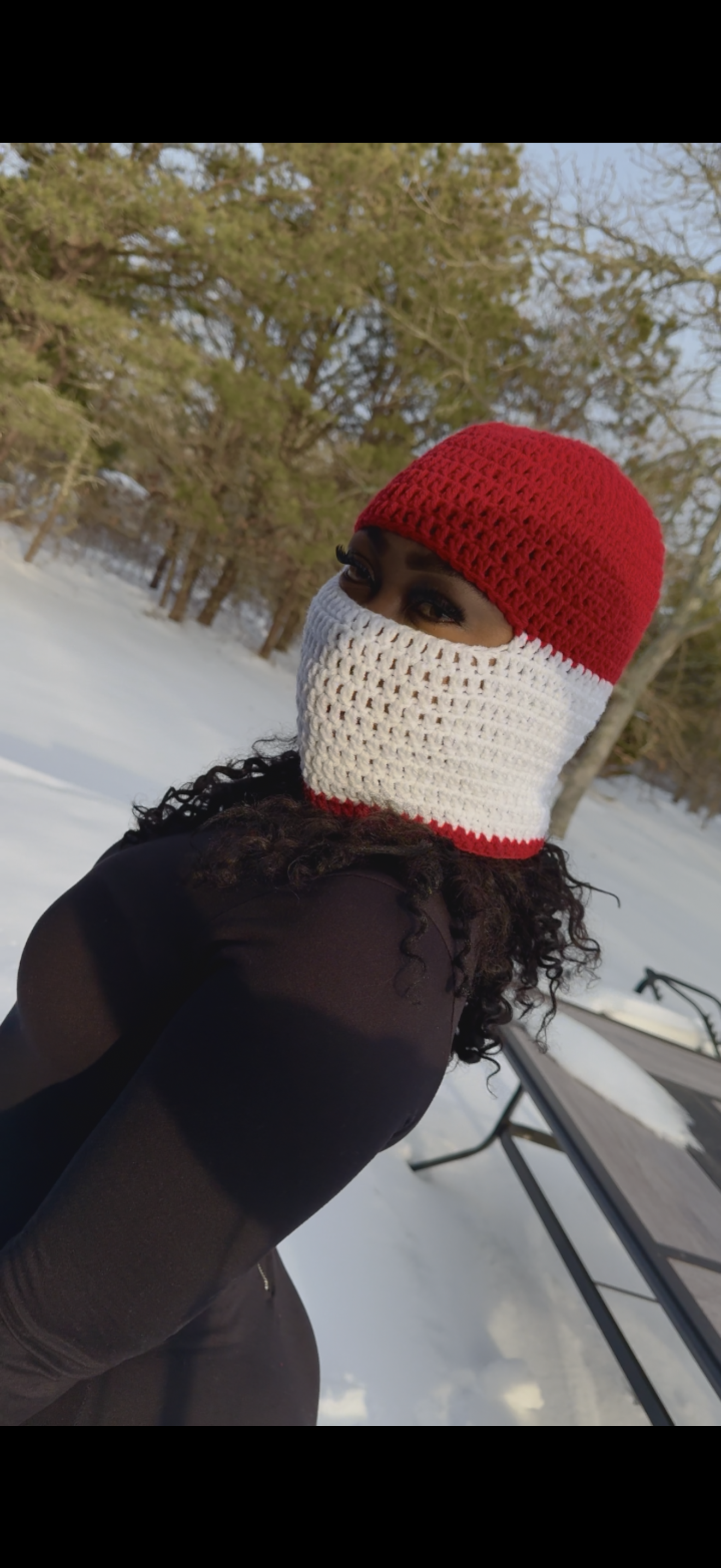 Red hood mask