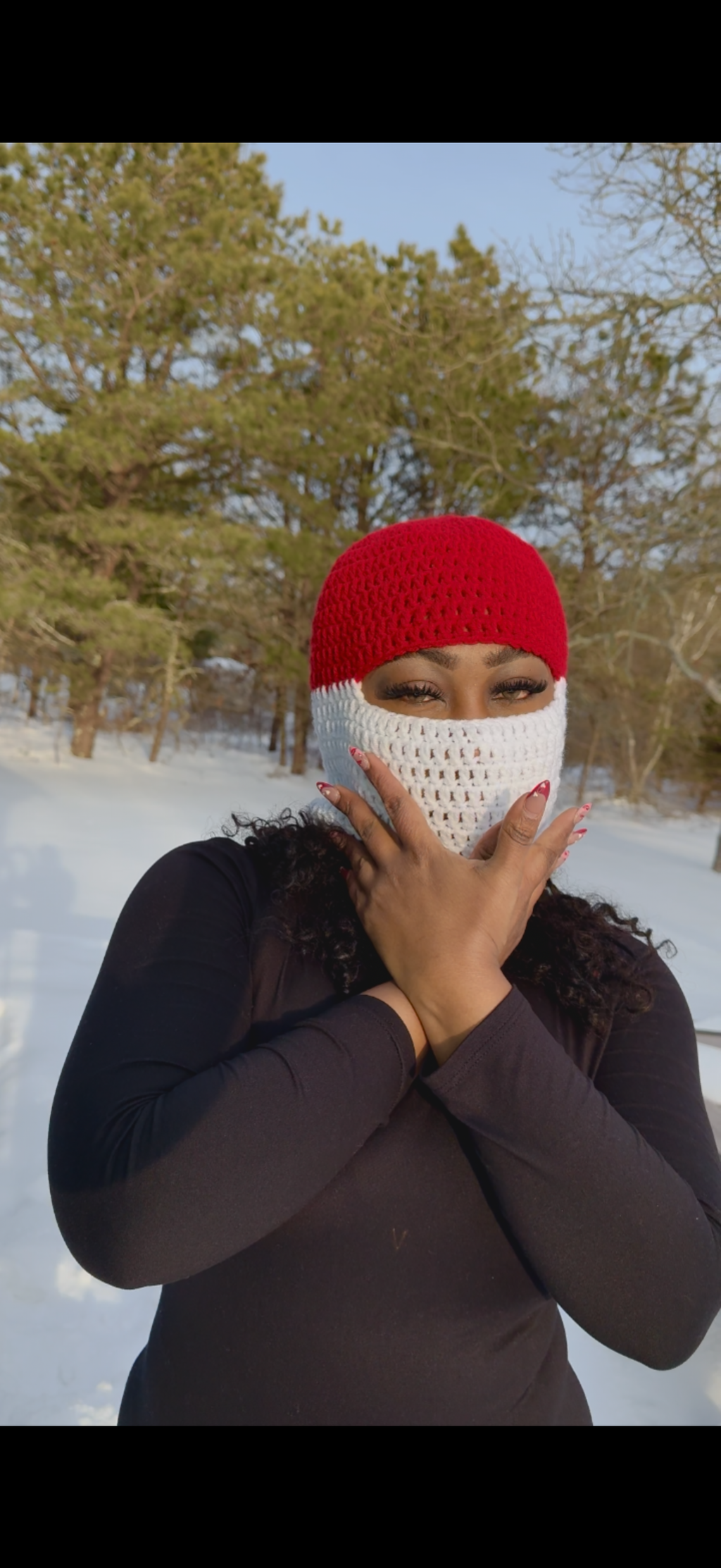 Red hood mask