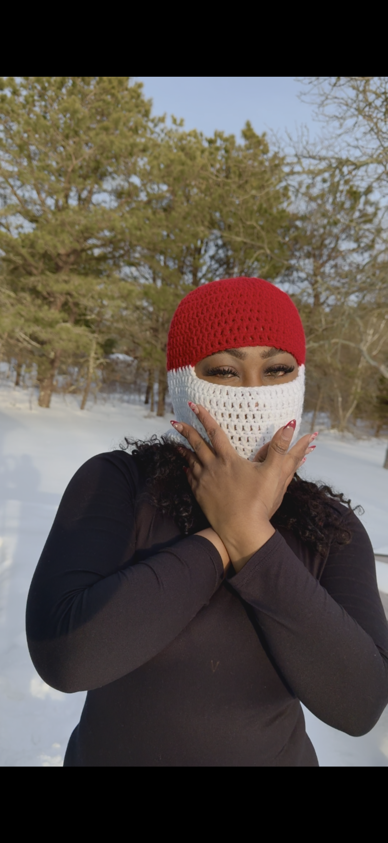 Red hood mask