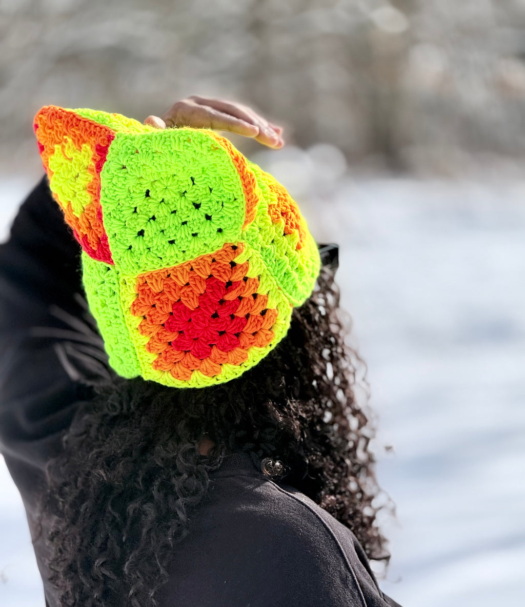 Neon color CB beanie